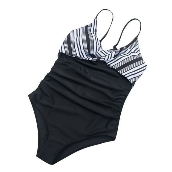 DOPI Women Plus Size Takini High Waist RuffleSwimwear Swimuit Female Retro Bikini Set