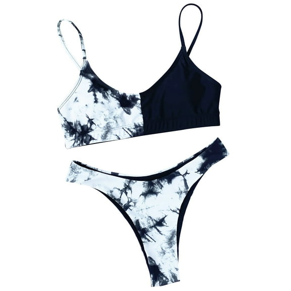 DOPI Women Two-Piece Sexy Fashion Push-up Bra Bikini Set Beach Swimsuit Swimwear