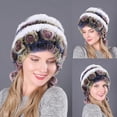 thumbnail image 1 of DOPI Women hat Winter Women's Colorful Warm Caps Female Beanie Headgear Fashion Hat Multicolor Free size(2pack), 1 of 5
