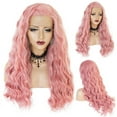 thumbnail image 1 of DOPI Women's Fashion Front lace Wig long Wave Natural Looking Cury Wigs, 1 of 3