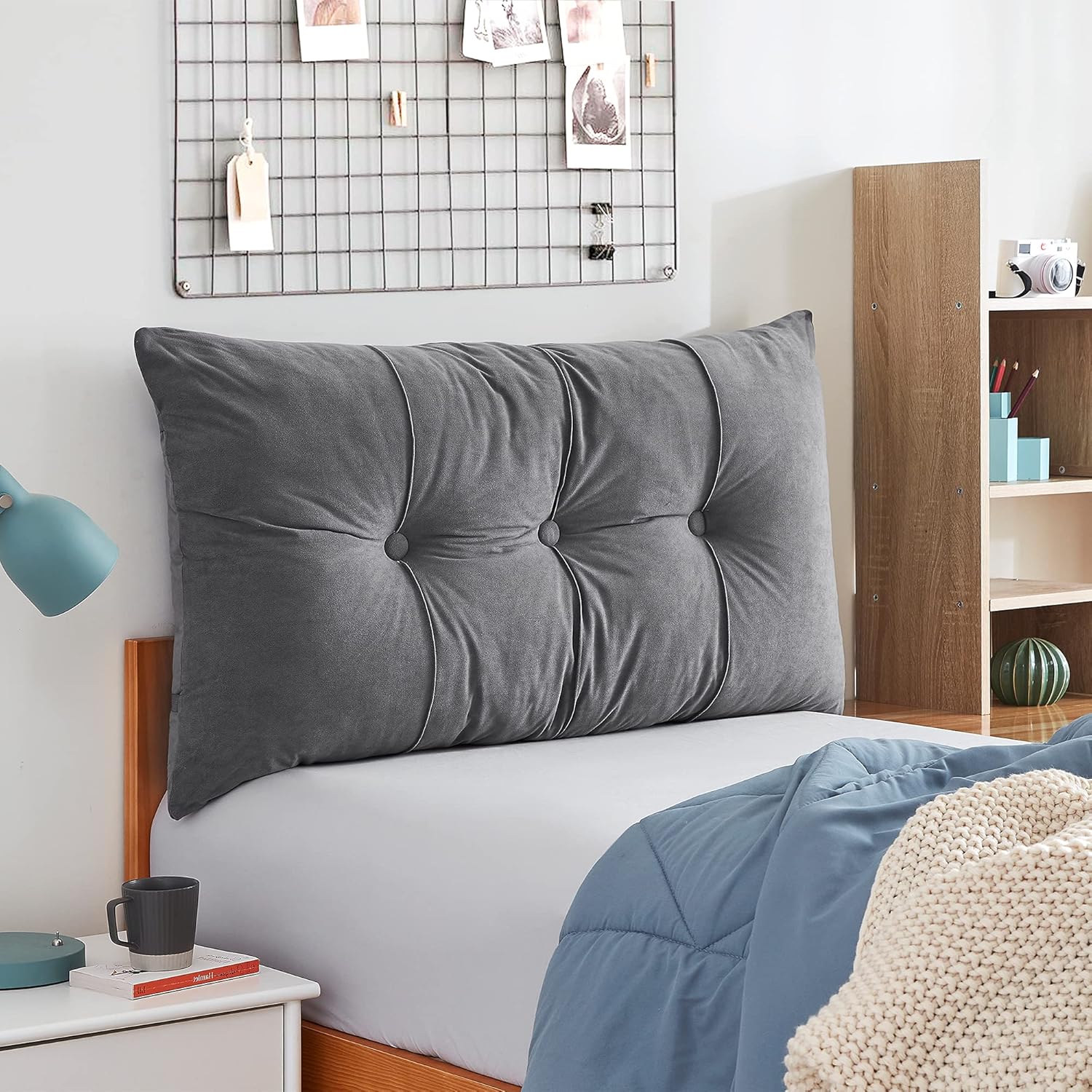 DOPIUY Rainha - Plush Tufted College Headboard This plush cushioned ...