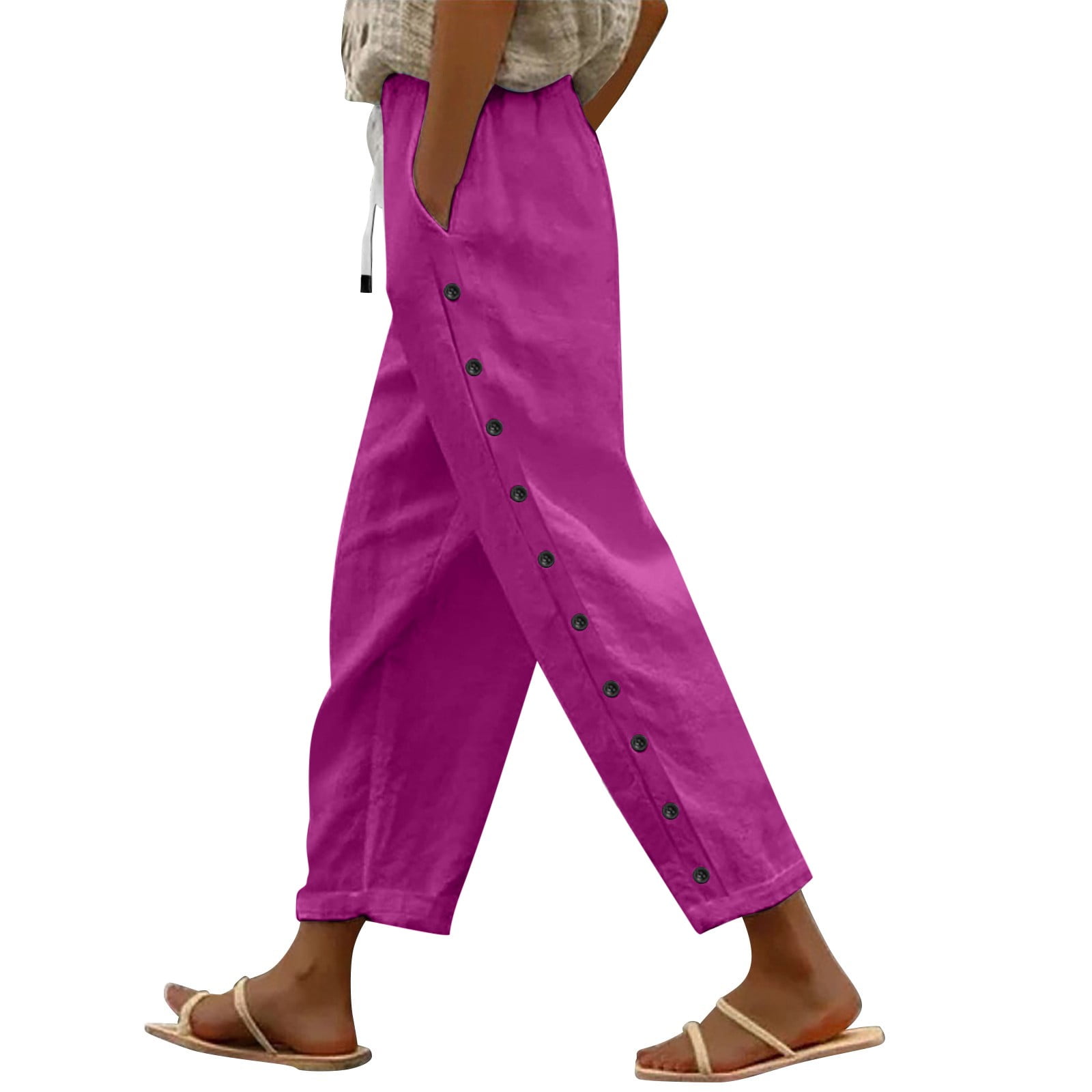 DOPRISIC Daily Deals of Todays Fall Pants Women Plus Size Capri Pants