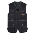 DOPRISIC Mens Vintage Denim Blazer Vest Adult Mens Vest Suit Vest