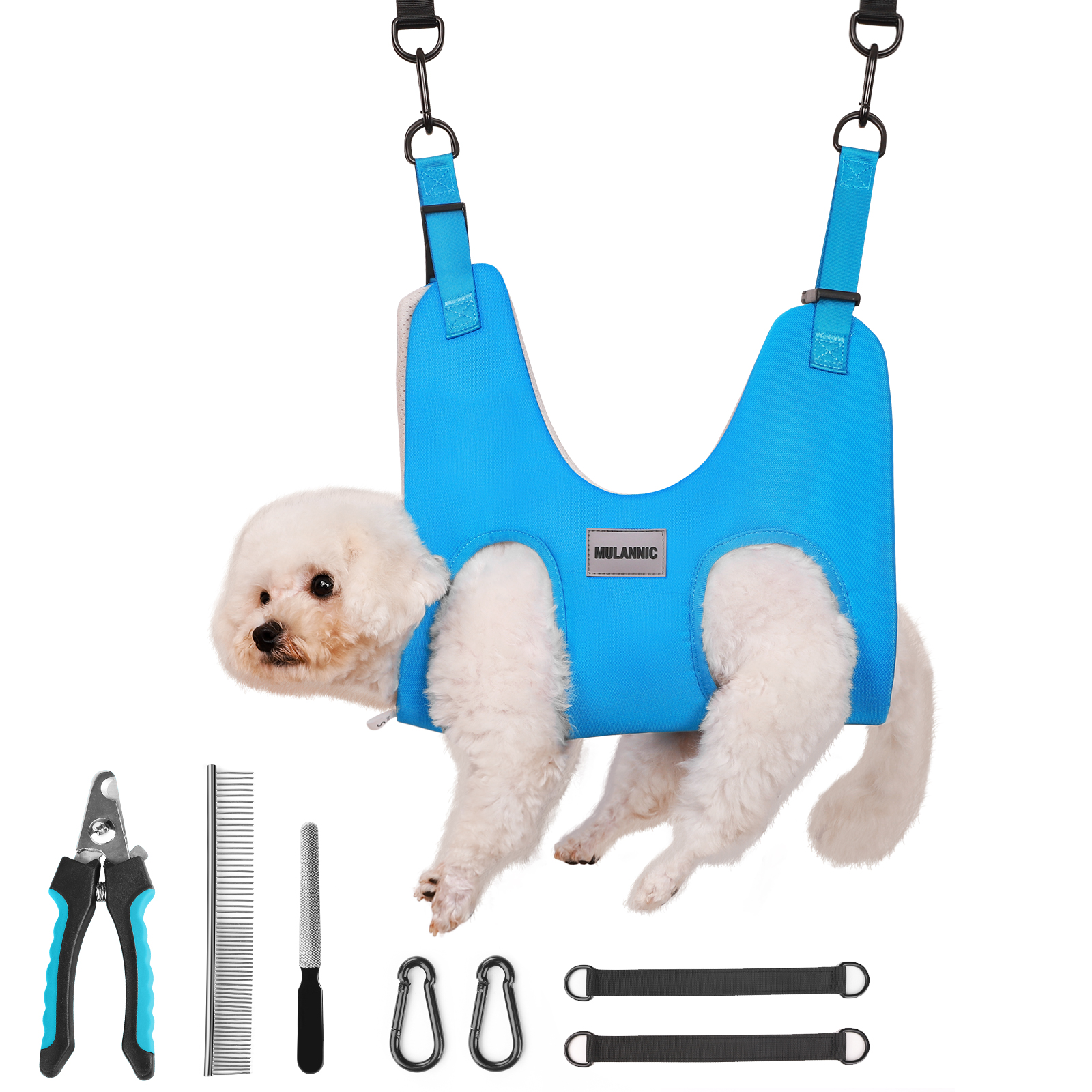 Keimprove Dog Grooming Hammock, Pet Hammock Helper for Dog and Cat Nail Trimming, Dog Nail