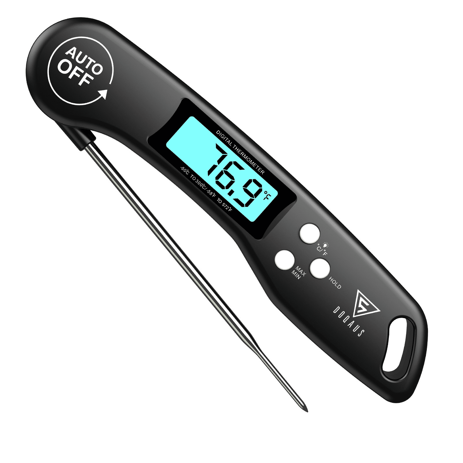 NIXIUKOL Digital Meat Thermometer 2-in-1 Grillthermometer Instant Read with Temperature Alarm, Large LCD Screen, Magnet, Food Thermometer Best for BBQ