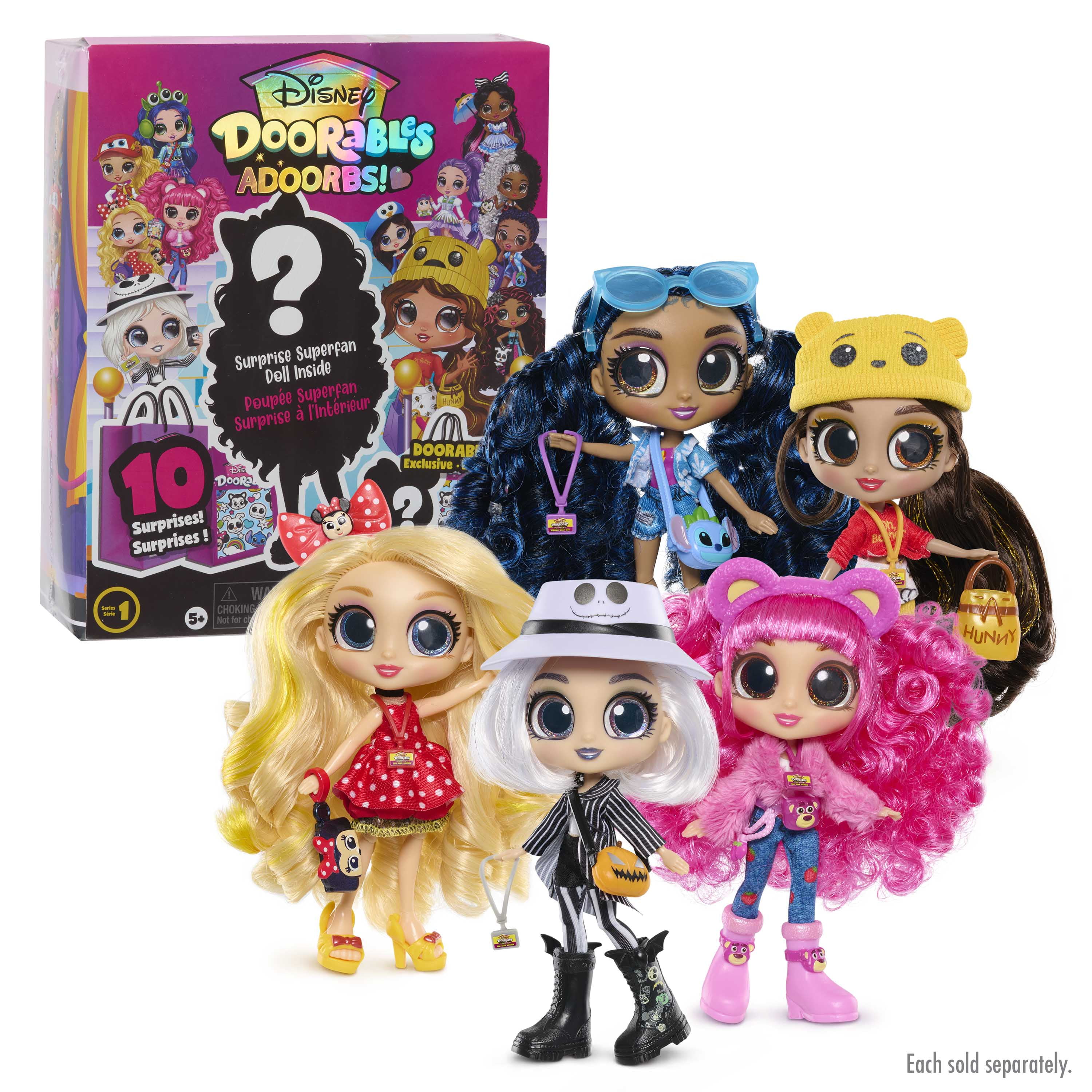 Disney Doorables ADOORBS Dolls, Collectible and Fashionable Dolls, Inspired by Disney Characters, Kids Toys for Ages 5 Up by Just Play