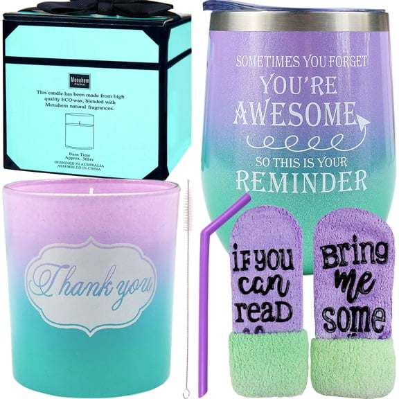 DORADREAMDEKO's Inspirational Thank You Gifts for Women: Tumbler, Mugs, and More!