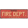 thumbnail image 1 of DORAL FIRE DEPT. Home Decor Metal Sign Police Gift 8x24 108240013659, 1 of 1