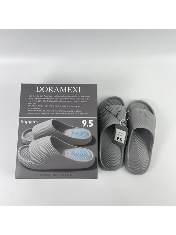 Slippers | Quick Drying Shower Shoes | Cushioned Sole SIZE 9.5