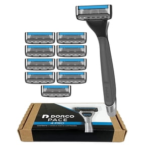 DORCO Pace 4 Pro Four Blade Razor with 10 Replacement Heads