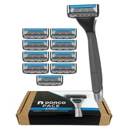 DORCO Pace 4 Pro Four Blade Razor with 10 Replacement Heads
