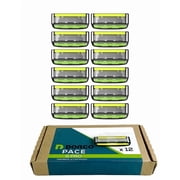 Dorco Pace 6 Pro 6-Blade Razor Replacement Heads, 12 Count