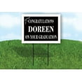 thumbnail image 1 of DOREEN CONGRATULATIONS GRADUATION 18 in x 24 in Yard Sign Road Sign with Stand, 1 of 4