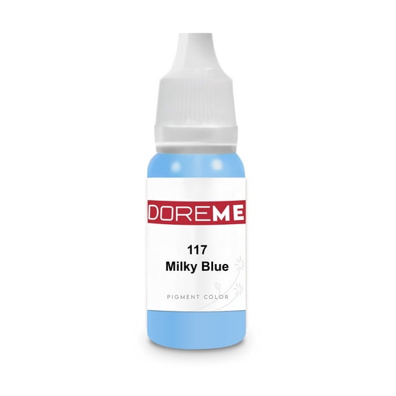 DOREME Permanent Makeup Pigment Ink Color Tattoo Micro Cosmetic Micropigmention - MILKY BLUE