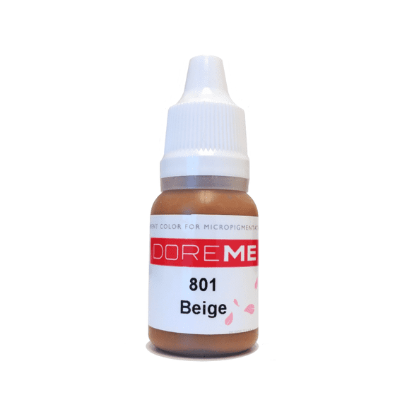 DOREME Permanent Makeup Pigment - Organic Eyebrow Ink Color Tattoo Micro Cosmetic Micropigmentation - Beige
