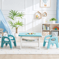 thumbnail image 1 of DOREROOM Kids Table and Chair Set, Plastic Children Activity Table with 2 Chairs, Toddler Table and Chair Set for Reading, Drawing, Snack Time, Arts Crafts, Preschool, Gift for Boys Girls, 1 of 7