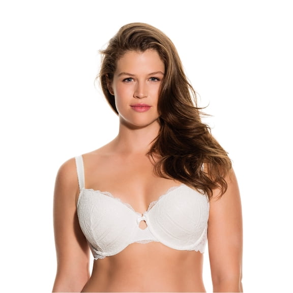 DORINA Curves Celine Womens Full Cup Light Padded Underwire T-Shirt Lace Demi Bra D17455A