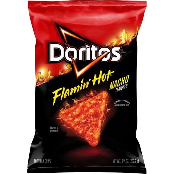 Doritos Flamin' Hot Nacho Flavored Tortilla Chips, 9.25 Ounce Bag