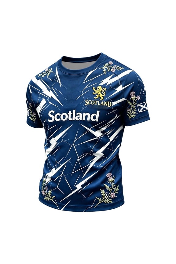 2026 Fan Soccer Jersey for Men Short Sleeve Crew Neck Baggy Loose Fit Tops Color Splash Street Art Print Summer Tee Spain Brazil Argentina France Germany Portugal Royal Blue 2XL