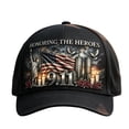 thumbnail image 1 of DORKASM 9.11 Never Forget 25th Anniversary Baseball , 2001-2026 Memorial Hat | Distressed patriotic featuring lights A One Size, 1 of 4