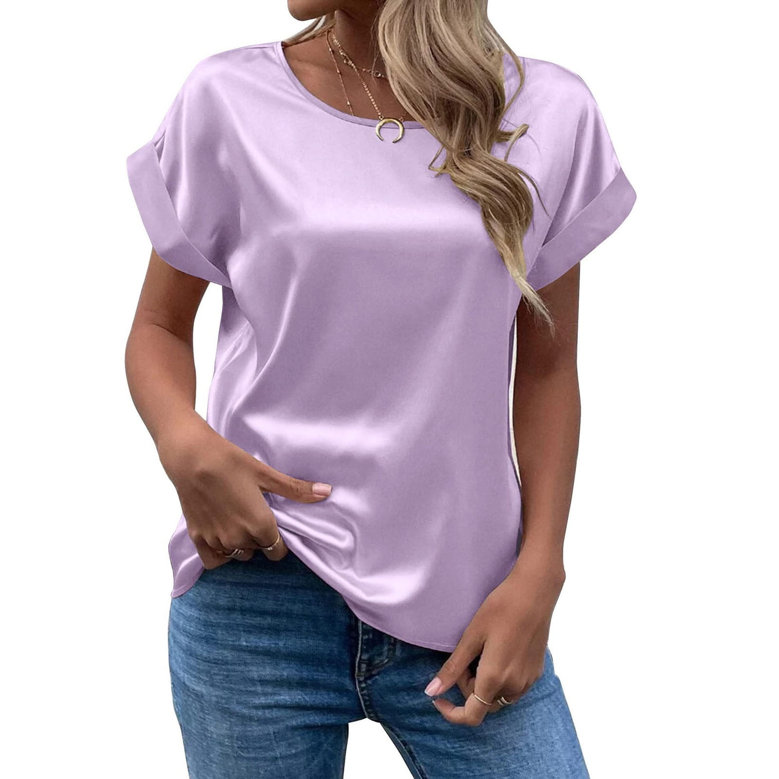 3/4 Length Short Sleeve Women's Shirts