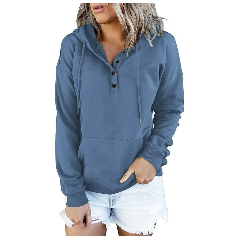DORKASM Camo Zip up Hoodie Zipper V Neck Button Fleece Half Zip Pullover with Kangaroo Pocket Long Sleeve Hoody Solid Color Fleece Lined Sweater