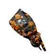 thumbnail image 1 of DORKASM Halloween Scrub Caps Women Caps Working Adjustable Tie Back Hats Black One Size, 1 of 6