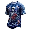 thumbnail image 1 of DORKASM Men Halloween T-Shirt Short Sleeve Crew Neck Spider Ghost Graphic Spooky Shirt 2026 Bat Witch Funny Shirts Graphic Funny Print Trendy Tshirt Blue L, 1 of 3
