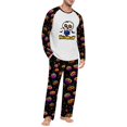 thumbnail image 1 of DORKASM Men's Halloween Pajamas Sets 2 Piece Long Sleeve Loungewear | Breathable Pj Shirts & Soft Cozy Halloween Pajama Pants with PocketsPumpkin Graphic Sleepwear Black L, 1 of 5