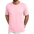 thumbnail image 1 of DORKASM Men's Short Sleeve Dry Fit Shirts Workout Gym Mesh Shirt Athletic Running Lightweight Performance Tshirt Pink 2XL, 1 of 6