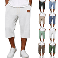 DORKASM Men's Waffle Shorts Solid Comfy Short Casual Drawstring Shorts ...