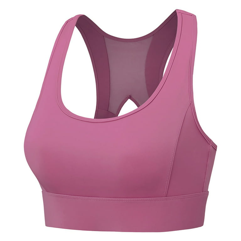 DORKASM Sports Bras for Big Breasts High Impact Sports Supportive Bra  Racerback Sexy Bras Hot Pink S 