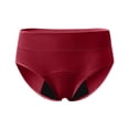 thumbnail image 1 of DORKASM Swimwear Leakproof Bikini Brief Bottoms Menstrual Swim Bottoms for Teens, Girls, Women Wine 4XL, 1 of 6