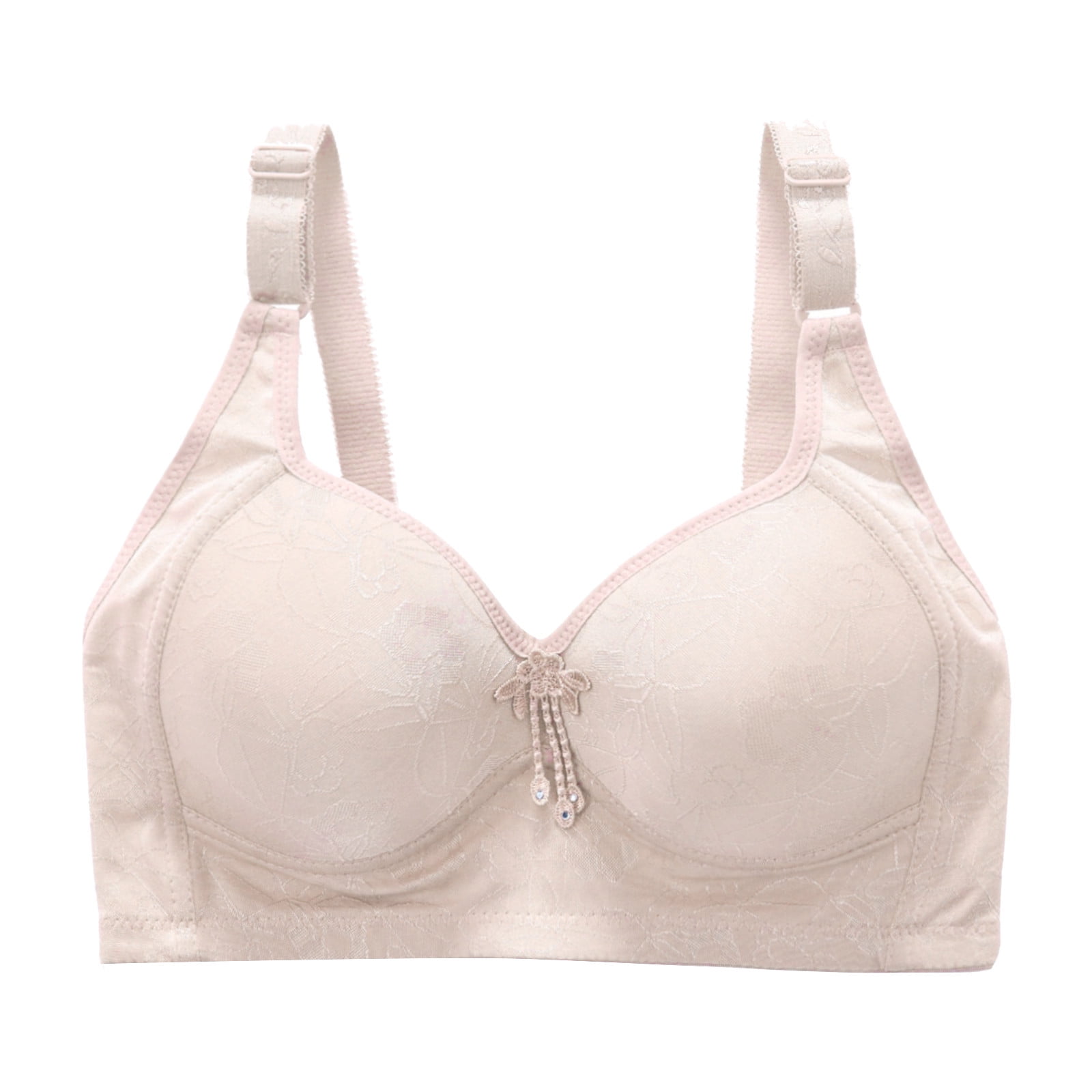 Non-Padded Zourt Poly Cotton B Cup Front Closer Bra, Plain at Rs
