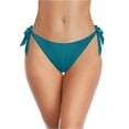 thumbnail image 1 of DORKASM Women's Side Tie Bikini Bottoms with High Waist - Adjustable String Swim Pant for Comfort & Fit Turquoise L, 1 of 5