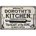 thumbnail image 1 of DOROTHY'S Kitchen Farmhouse Sign 8 x 12 High Gloss Metal 208120033013, 1 of 1
