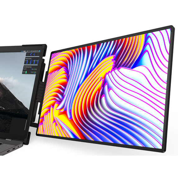 DORPU D14 14inch Monitor Extender Display for 13.3-16inch Laptop, Portable Extended Screen 1200P Compatible with Mac/Windows/Android