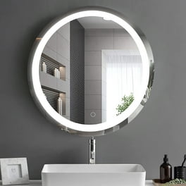 Mainstays 18 Traditional Plastic Round Wall Mount Mirror, Black 