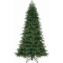 DORTALA 7.5 FT Christmas Tree Green, Hinged Artificial Full Xmas Tree with 1019 PVC & PE Branch Tips, Foldable Metal Stand, Unlit Decor Tree for Home Office Party