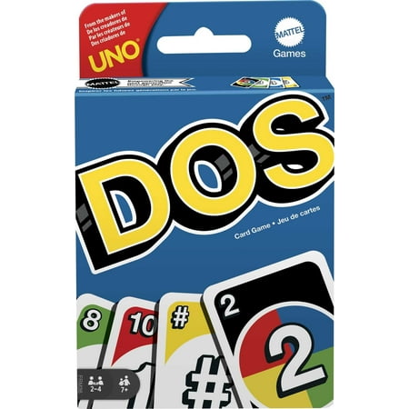 DOS Card Game For Game Night From the Makers of UNO Featuring Two Discard Plies