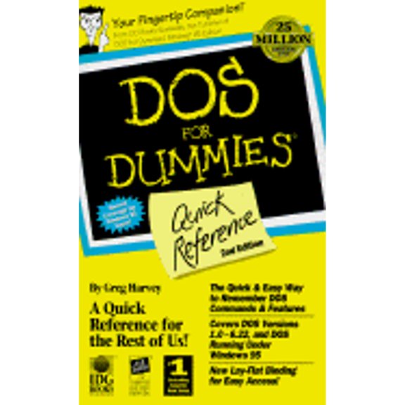 Pre-Owned DOS for Dummies Quick Reference (Paperback) 1568849885 9781568849881