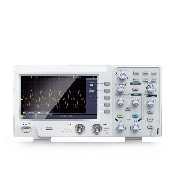 DOS1102 Digital Oscilloscope 110M Dual-channel Simultaneous Sampling Oscilloscope 7-inch Display Communication ,Professional Designed