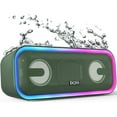 thumbnail image 1 of DOSS Bluetooth Speaker, SoundBox Pro+ Wireless Bluetooth Speaker with 24W Impressive Sound, Booming Bass, IPX6 Waterproof, 15Hrs Playtime, Wireless Stereo Pairing, Mixed Colors Lights, 66 FT- Green, 1 of 7