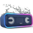 thumbnail image 1 of DOSS Blue Wireless Bluetooth Speaker, 15Hrs Long Playtime, 24W Impressive Sound with Booming Bass, IPX6 Waterproof, Wireless Stereo Pairing, Mixed Colors Lights, 66 FT Connectivity, 1 of 7