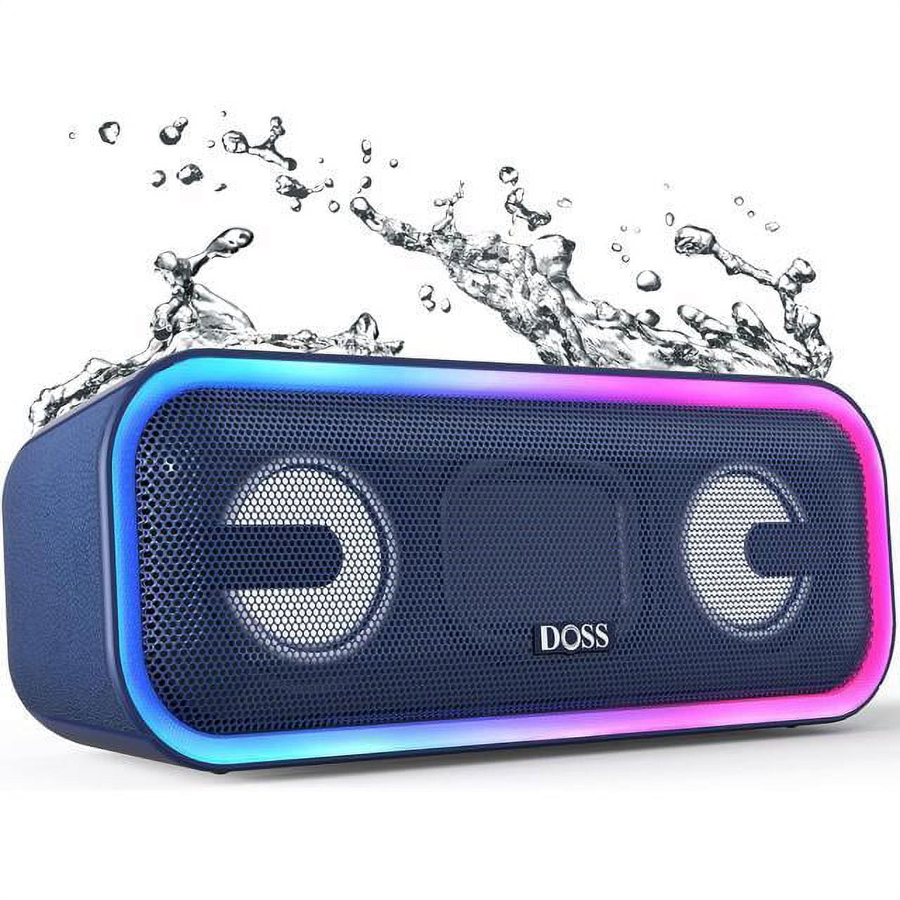 DOSS Bluetooth Speaker, SoundBox Pro+ Wireless Bluetooth Speaker with 24W  Impressive Sound, Booming Bass, IPX6 Waterproof, 15Hrs Playtime, Wireless 