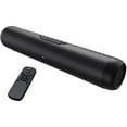 thumbnail interactive-video image 1 of DOSS Sound Bar for TV with Dual Subwoofers, HD 3D Stereo Speaker and Midrange Drivers, Wired & Wireless Bluetooth 5.0, Three Sound Modes, Muti-Connections, Remote Control, Speaker for TV, 1 of 9