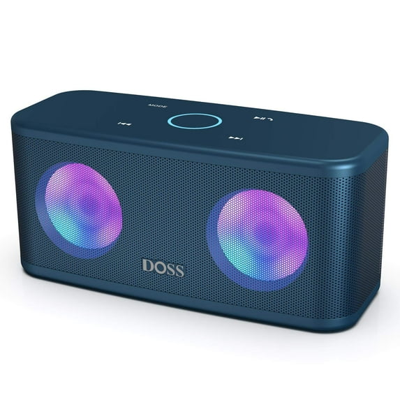 DOSS SoundBox Plus Portable Bluetooth Speaker with HD Sound and Deep Bass - Blue