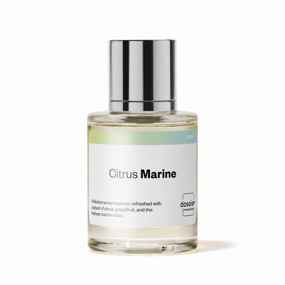 Dossier Citrus Marine Eau De Parfum, Inspired by D&G's Light Blue, Cologne for Men, 1.7 oz