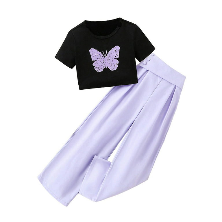 Elegant Style: Kids Lavender Floral Print Dress for Special Occasions