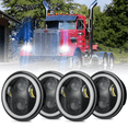 thumbnail image 1 of DOT Approved 4PCS 5 3/4" 5.75" LED Headlights Hi-Low For Peterbilt Semi 349 359, 1 of 14